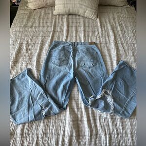 American Eagle Outfitters Distressed Blue Boyfriend Jeans